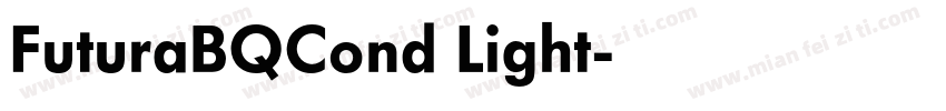 FuturaBQCond Light字体转换